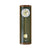 Wanduhr mit Nussbaum-Holzrahmen, rundem Zifferblatt und goldenem Pendel