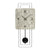 Wanduhr mit Betonoptik-Front, schwarzen Zeigern, Ziffern und Pendelwerk