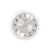AMS W9476 Zegar ścienny srebrny • Fasetowane szkło mineralne • Aluminiowa tarcza