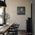 AMS W9524 Zegar ścienny czarny • Obudowa z naturalnego łupka • Design airbrush