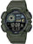 Casio herrur med digital urtavla, mörkgrönt armband och knappar