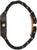 Holzuhr für Damen mit schwarzem Gliederarmband und Schraubösen am Gehäuserand