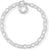 Charmarmband i 925 sterlingsilver med länkar och ett runt hänge