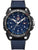 Luminox Herrenuhr mit blauem Zifferblatt, schwarzer Lünette und blauem Stoffarmband