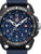Luminox Herrenuhr: blaues Zifferblatt, schwarzes Carbongehäuse, blaues Textilband