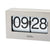 AMS T1175 Zegar stołowy / Zegar z klapkami (Flip Clock) srebrny • Mechanizm kwarcowy • Tarcza 24h
