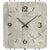 Wanduhr-Zifferblatt in Betonoptik mit schwarzen Zeigern und arabischen Ziffern