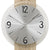 Uhr-Detail: silbernes Zifferblatt mit AMS.-Logo, Zeigern und Zahlen 12,3,6,9