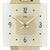 AMS Quarz-Wanduhr, weißes Zifferblatt mit goldenen Zeigern und Zahlen 1–12
