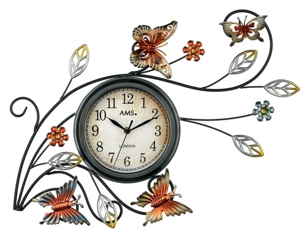 Väggklocka modern 57 x 43 x 5 cm - AMS Modell: 9446