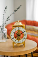 Bordsklocka guld slag på klocka - Hermle Modell: 23004-000711