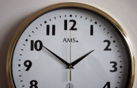 Väggklocka klassisk radiostyrd klocka 32 cm - AMS Modell: 5963