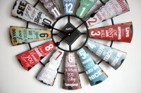 Väggklocka modern XXL 70cm - AMS Modell: 9531