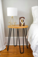 Bordsklocka valnöt skelettverk - Hermle Modell: 23015-030721