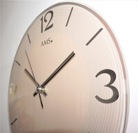 Väggklocka modern boettdiameter 30 cm - AMS Modell: 9572
