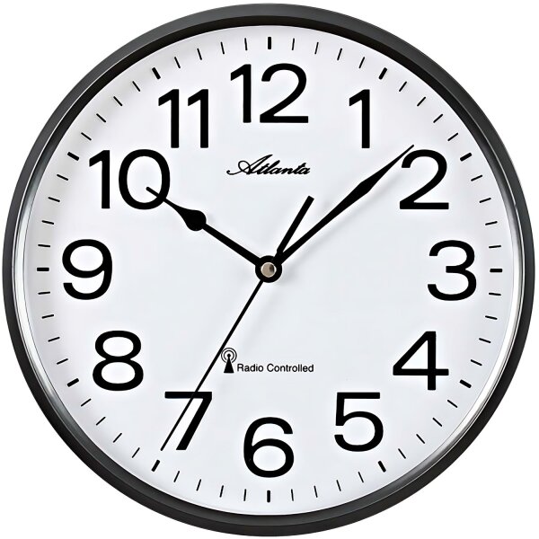 Väggklocka boettdiameter 25,5 cm - Atlanta Modell: 4378/4