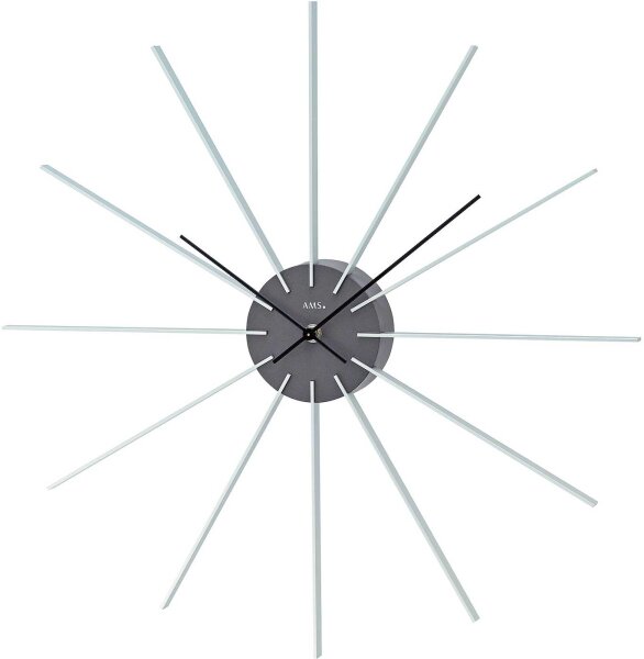 Väggklocka modern boettdiameter 50 cm - AMS Modell: 9595