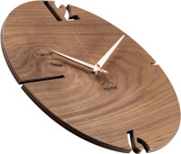 Väggklocka Puhr valnöt rund - huamet Modell: CH10-B-00