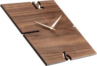 Väggklocka Puhr valnöt fyrkantig - huamet Modell: CH11-B-00