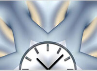 Modern väggklocka - Dixtime Modell: 4070