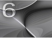 Modern väggklocka - Dixtime Modell: 6136