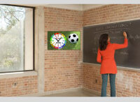 Modern väggklocka i 3D-look läroklocka -...