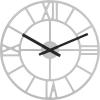 Väggklocka kvartsklockverk grå - Hermle...