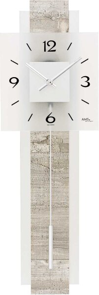 Klassisk pendlyklocka 22 x 68 x 7 cm - AMS Modell: 7471