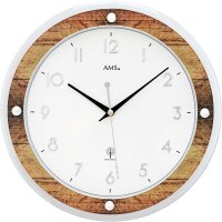 Modern väggklocka boettdiameter: 31 cm - AMS Modell:...