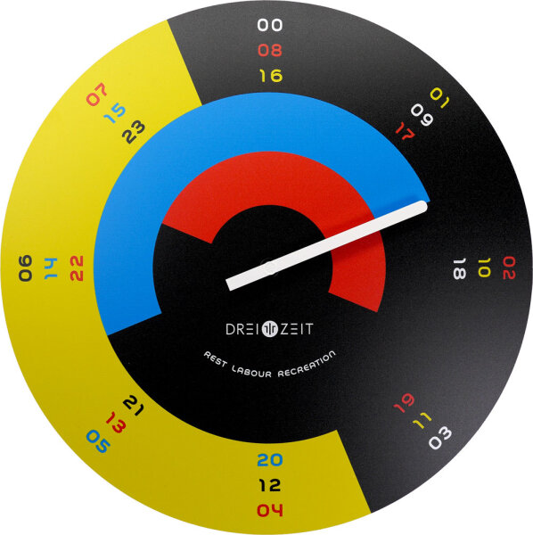 No. modern väggklocka - dreizeit Modell: 1