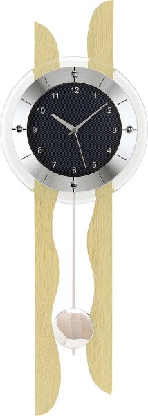 Klassisk radiostyrd pendlyklocka 24 x 70 x 7 cm - AMS Modell: 5238