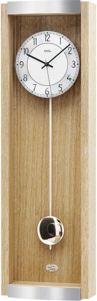 Klassisk radiostyrd pendlyklocka 21 x 71 x 9 cm - AMS Modell: 5285