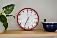 Stationsklocka radiostyrd rostfritt stål - Hermle Modell: 30471-360870