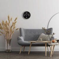 NeXtime 3290ZI "Classic" väggklocka, silver/svart