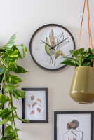 Botanical Leaves väggklocka, vit, diameter 26 cm - Karlsson Modell: KA5885