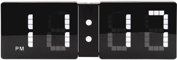 Väggklocka LED med flipdesign - Karlsson Modell: KA5602WH