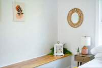 Mekanisk bordsklocka - vintage vit - Hermle Modell: 22915-V60340