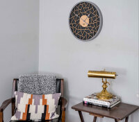 modern väggklocka, brun - Hermle Modell: 30102-002100