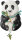 Snuggles the Panda Pendelväggklocka - Allen Designs Modell: 6012913