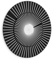 Väggklocka kvartsklocka svart - Hermle Modell: 30930-742100