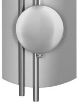 Radiostyrd pendlyklocka silverfärgad modern - AMS Modell: 5266S