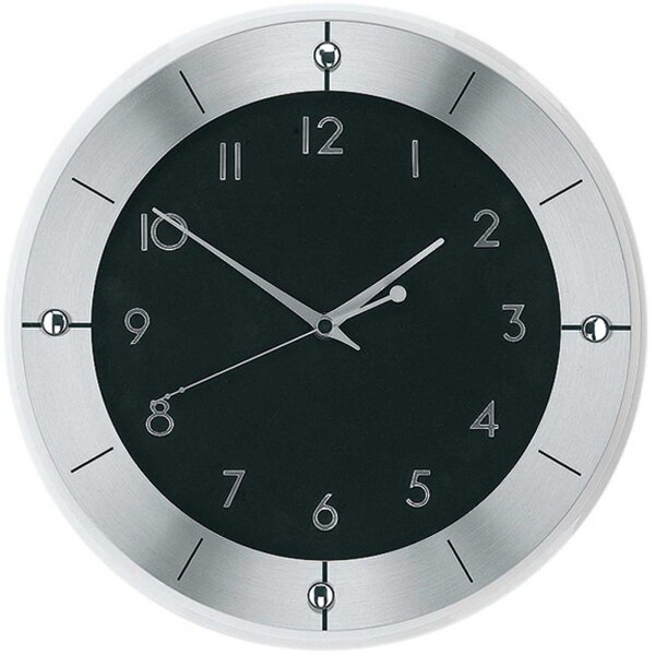 Kvartsklocka modern diameter: 31 cm - AMS Modell: 9449