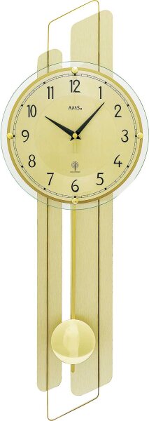 modern pendlyklocka med alpängsinsats - AMS Modell: 5329