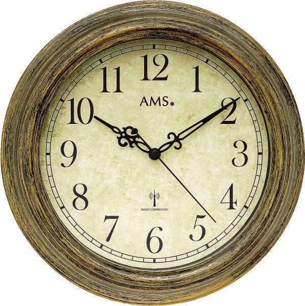 Radiostyrd väggklocka - AMS Modell: 5575