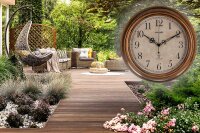 Artvendis 5575B Väggklocka trädgårdsklocka radiostyrd klocka