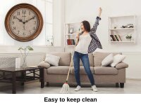 Artvendis-by-AMS 5575B radiostyrd väggklocka trädgårdsklocka