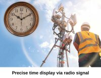 Artvendis-by-AMS 5575B radiostyrd väggklocka trädgårdsklocka