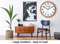 artvendis-by-AMS 5576B väggklocka modern radiostyrd klocka