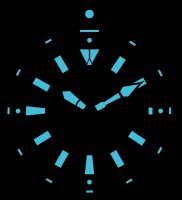 Herrklocka dykarklocka med två armband i set - Serie: Defense Kommando Diver - Chris Benz Modell: CB-1000-KD