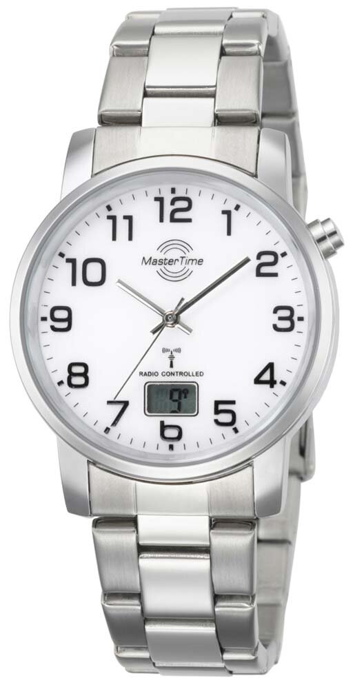 Orologio Uomo Master Time MTGA-10909-81M – Cronografo Analogico-Digitale, Quadrante Turchese, Cinturino In Acciaio Inox Argento - 4